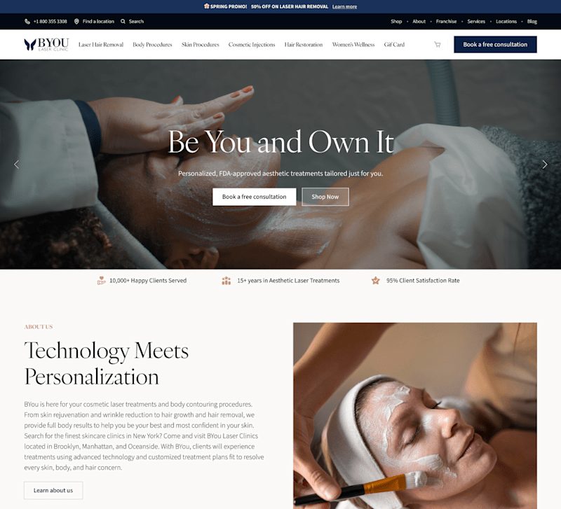 Cover image for Redesign of BYou website