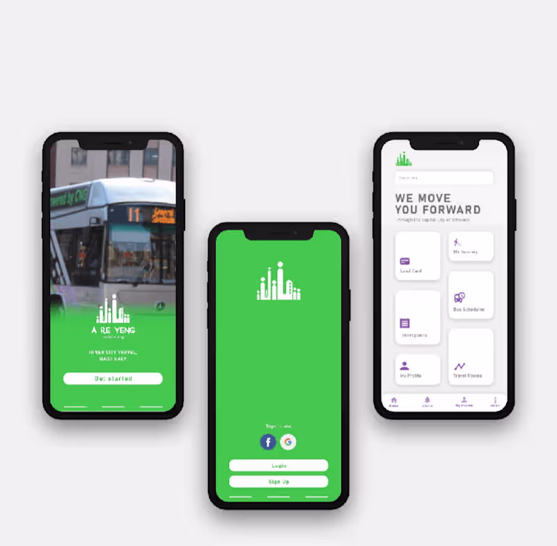 Cover image for A Re Yeng Bus Service | Mobile UI/UX Concept 