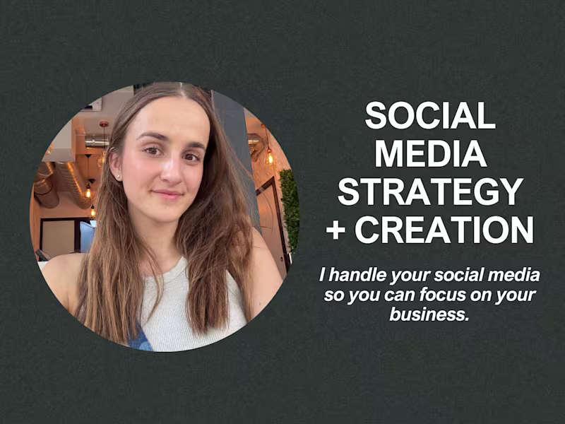 Cover image for I’ll manage your social media and create content that converts.