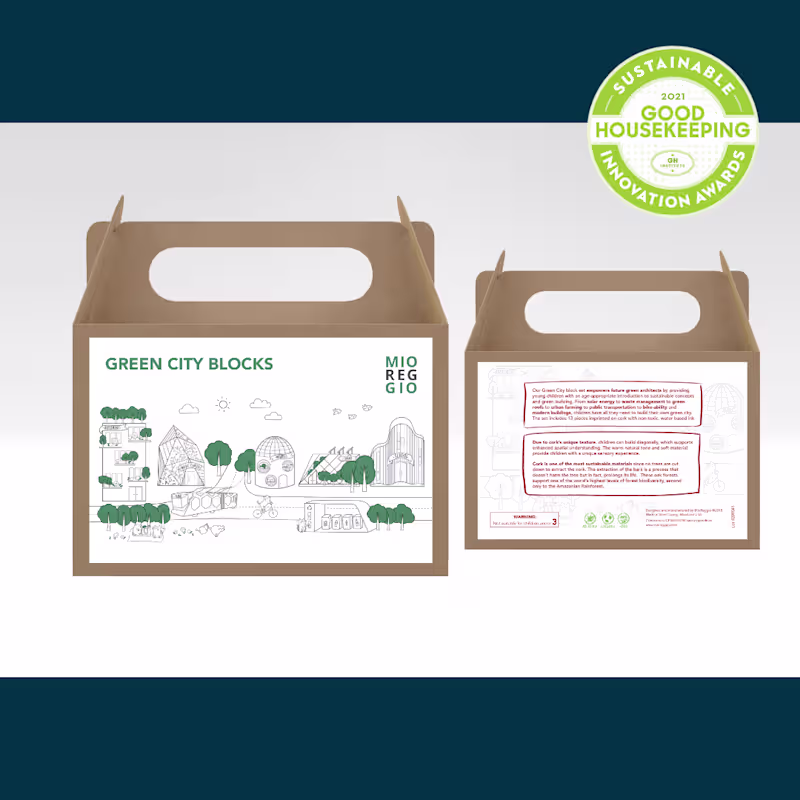 Cover image for Mio Reggio - Green City Blocks Set 