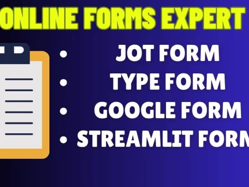 Cover image for I will create a jot form, google form, or type form
