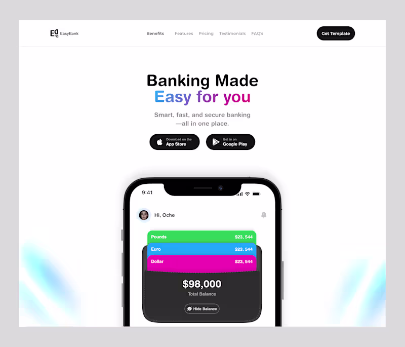 Cover image for Excerpts from a Landing page design.