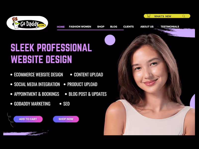 Cover image for I WILL DESIGN MODERN WEBSITE, WEBSITE REDESIGN,ECOMMERCE WEBSITE