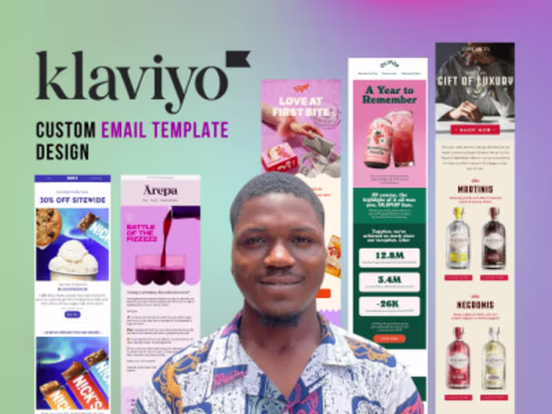 Cover image for Custom Klaviyo email templates designed