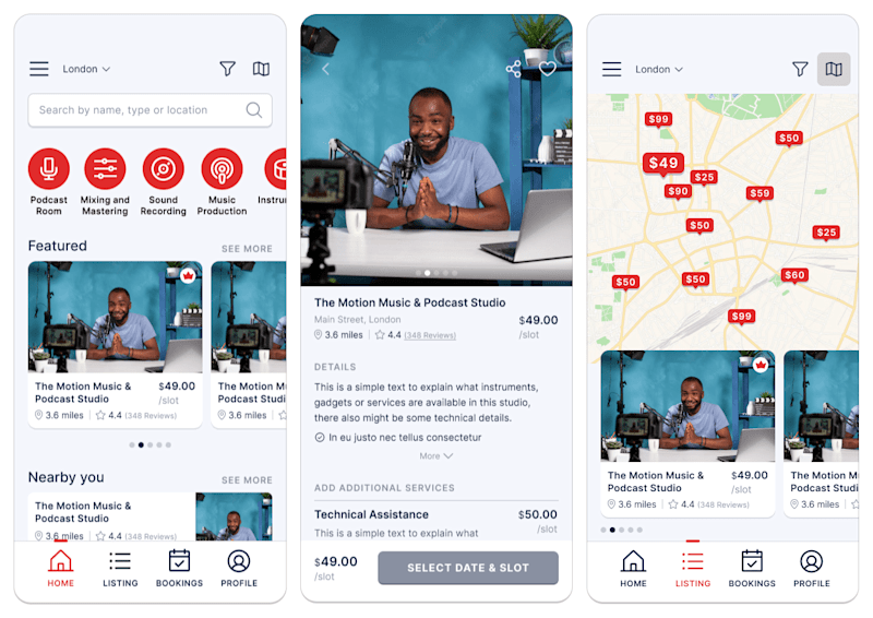 Cover image for Studio Booking App for Content Creators and Photographers