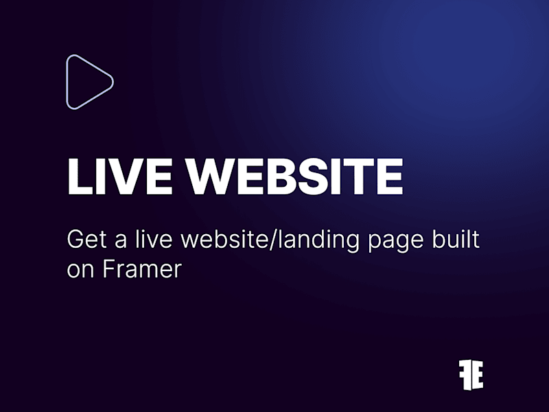 Cover image for Framer Live Website