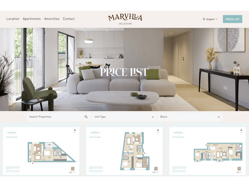 Cover image for Pricing page for Real Estate website
