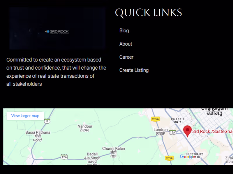 Cover image for 3rd Rock Realty Real Estate Website 