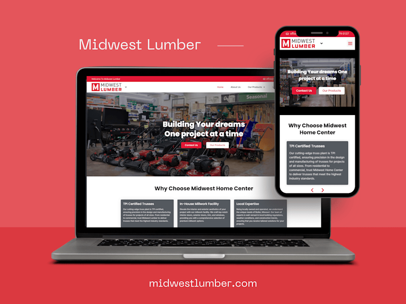 Cover image for Midwest Lumber Website Development & Design