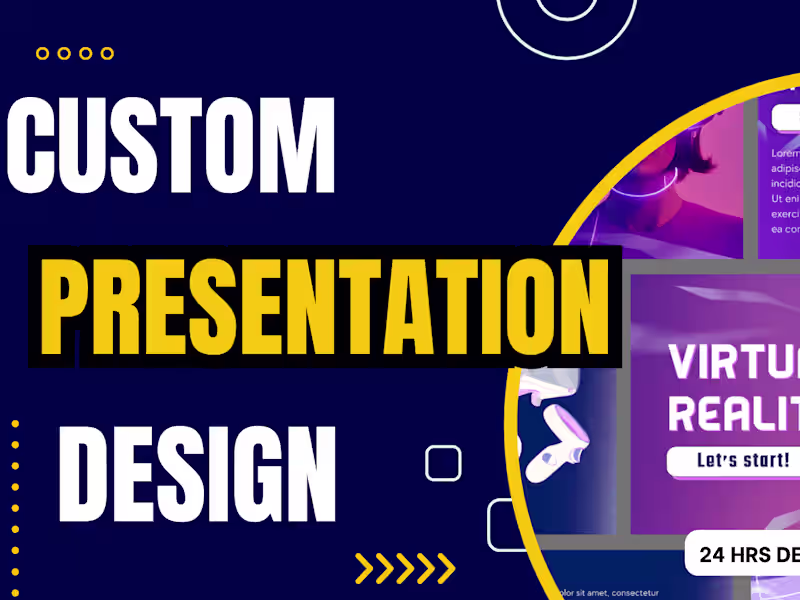 Cover image for Professional-looking custom Presentation & Pitch Deck Design