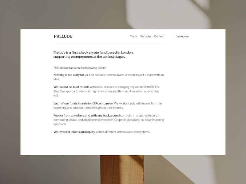 Cover image for Prelude Website Website Polish