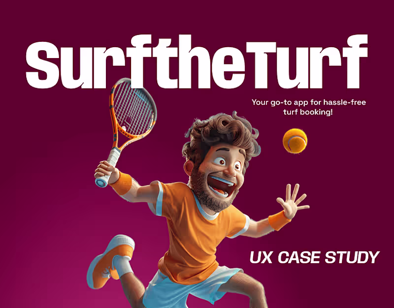 Cover image for Turf Booking App | UX Case Study Presentation