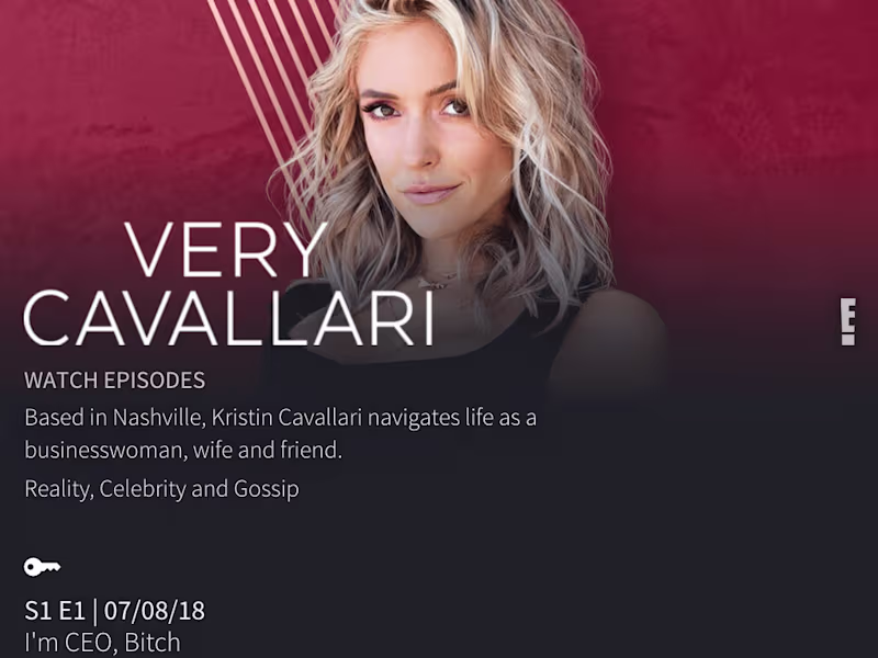 Cover image for Pitch Deck Creator/Content Creator - Very Cavallari on E!