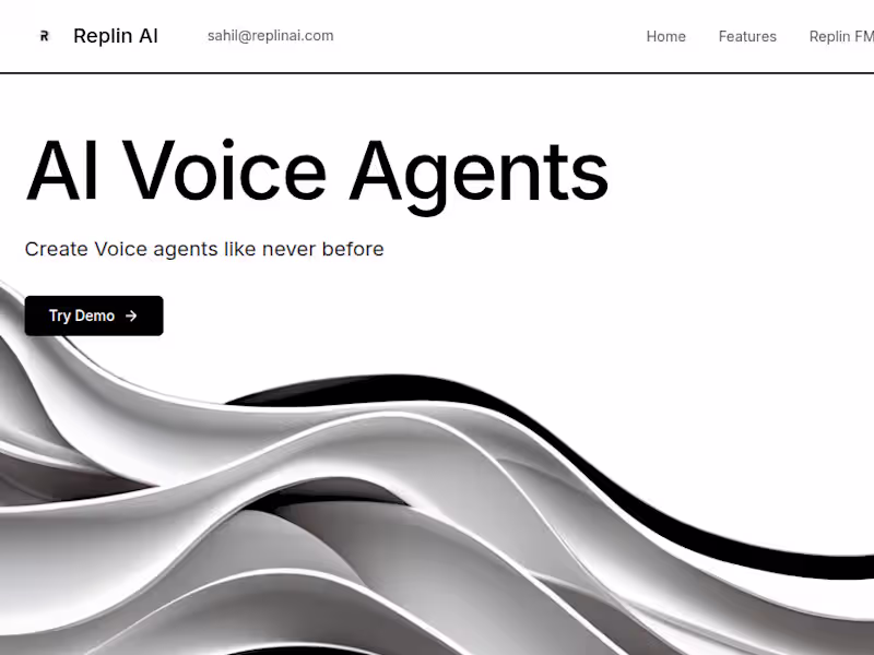 Cover image for Replin AI - Helping SMB's Deploy AI Voice Agents