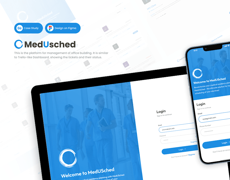 Cover image for MedUSched Web App - Case Study
