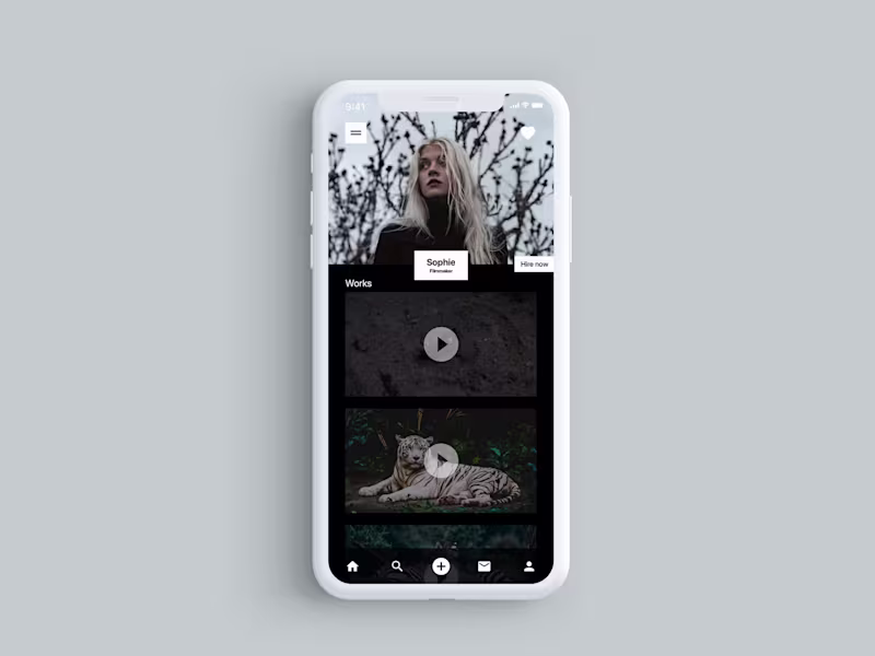 Cover image for Portfolio app for videomakers