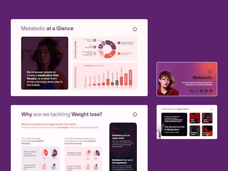 Cover image for Health Startup - Pitch Deck