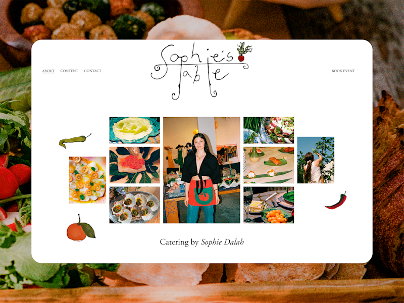 Cover image for Sophie’s Table Website Design