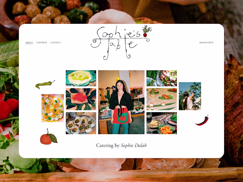 Cover image for Sophie’s Table Website Design