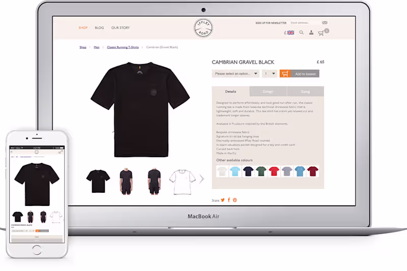 Cover image for Running Apparel Website