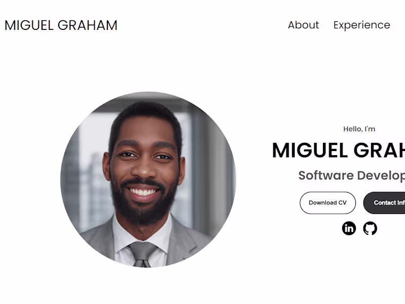 Cover image for Portfolio Website