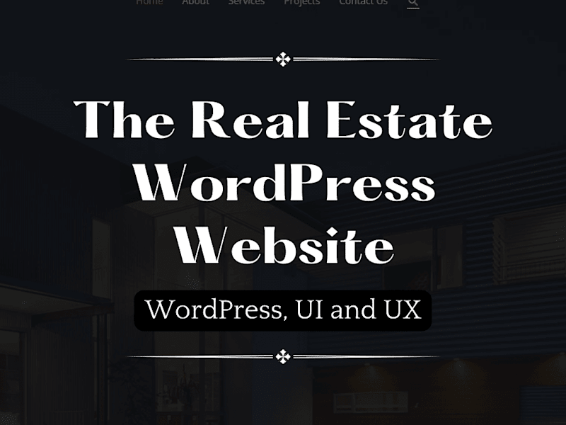 Cover image for Built a Real Estate Agency Website in WordPress
