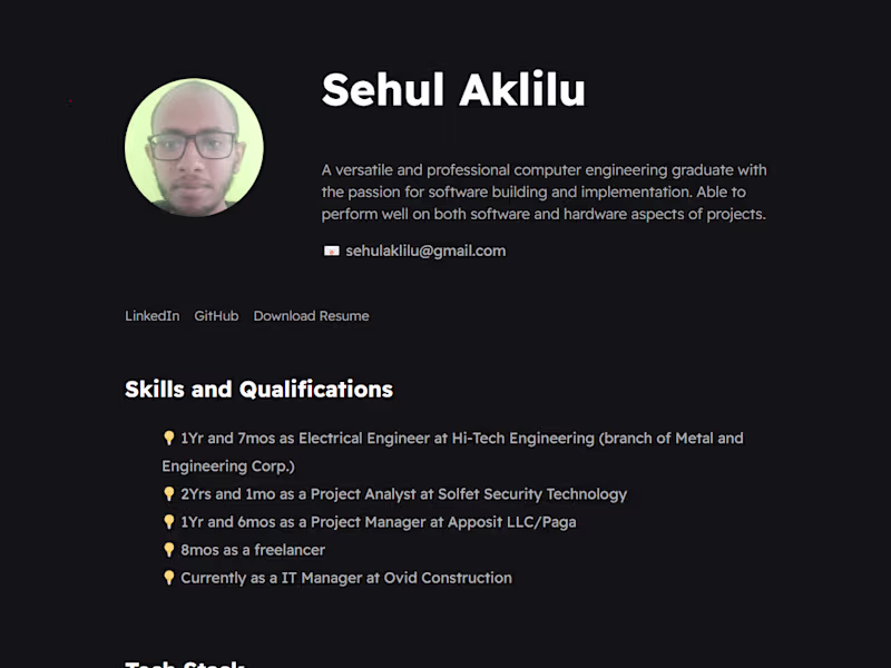 Cover image for Resume Site