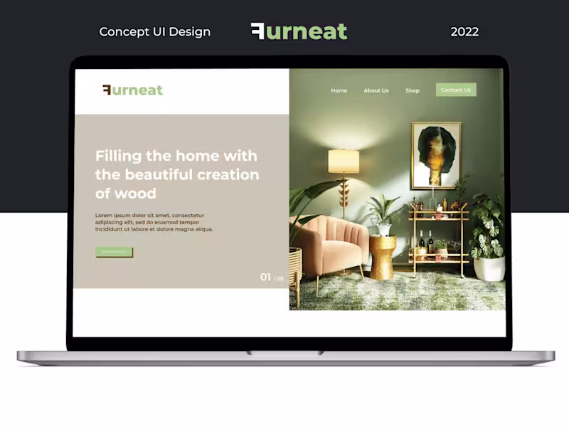 Cover image for Furniture Webpage UI Design