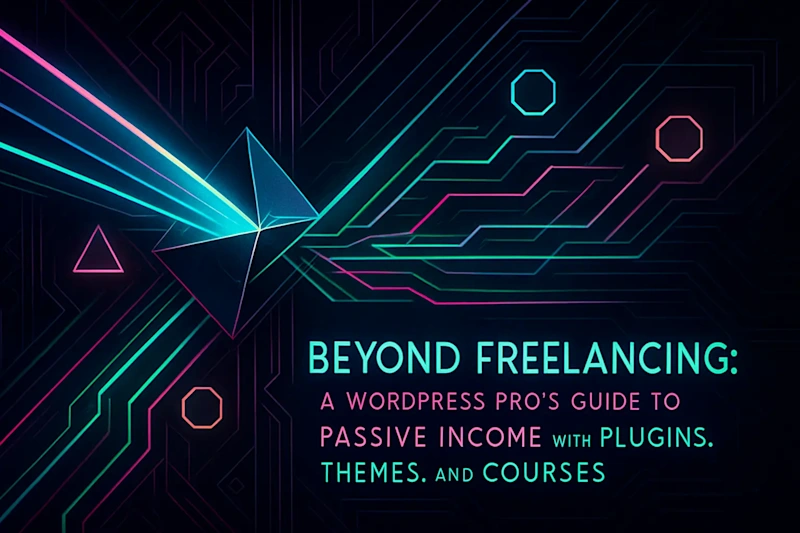 Cover image for Beyond Freelancing: A WordPress Pro's Guide to Passive Income with Plugins, Themes, and Courses