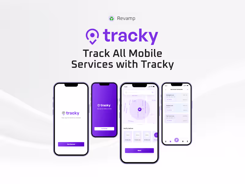 Cover image for UX Case Study | Track All Mobile Services with Tracky