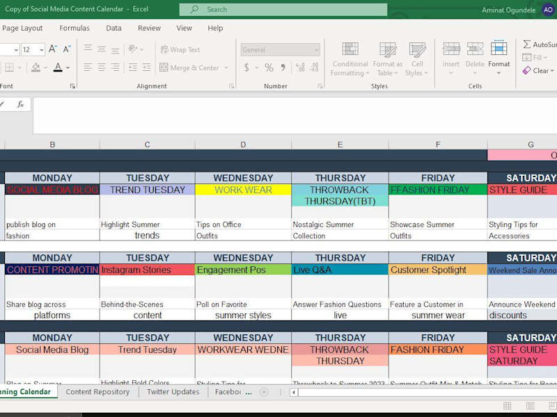 Cover image for Monthly planning calendar