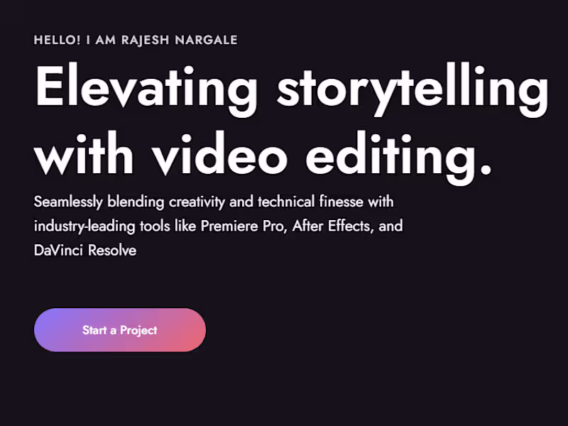 Cover image for YouTube Video Editor / Motion Designer