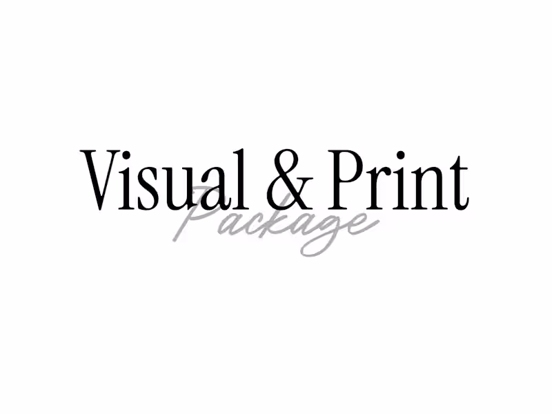 Cover image for | Full Visual + Print Package