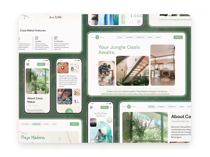 Cover image for Vacation Rental Website Design — Casa Makai