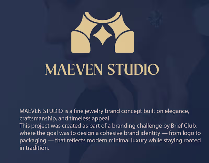 Cover image for MAEVEN STUDIO — Luxury Fine Jewelry Brand Identity