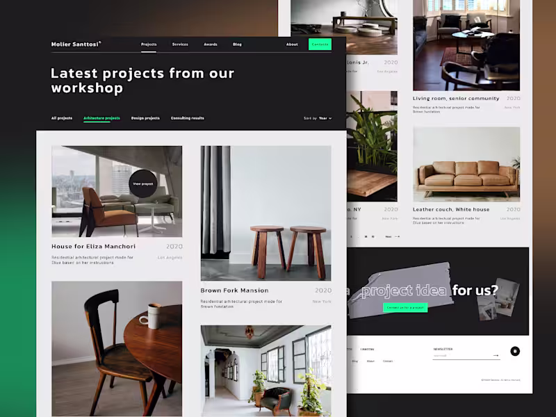 Cover image for Molier Santosi Interiror design 