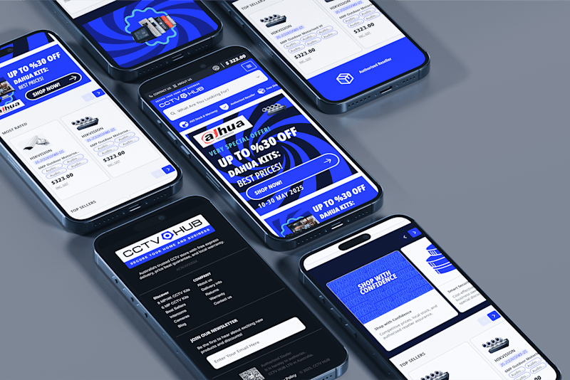 Cover image for CCTV HUB Website, UI/UX and Branding
