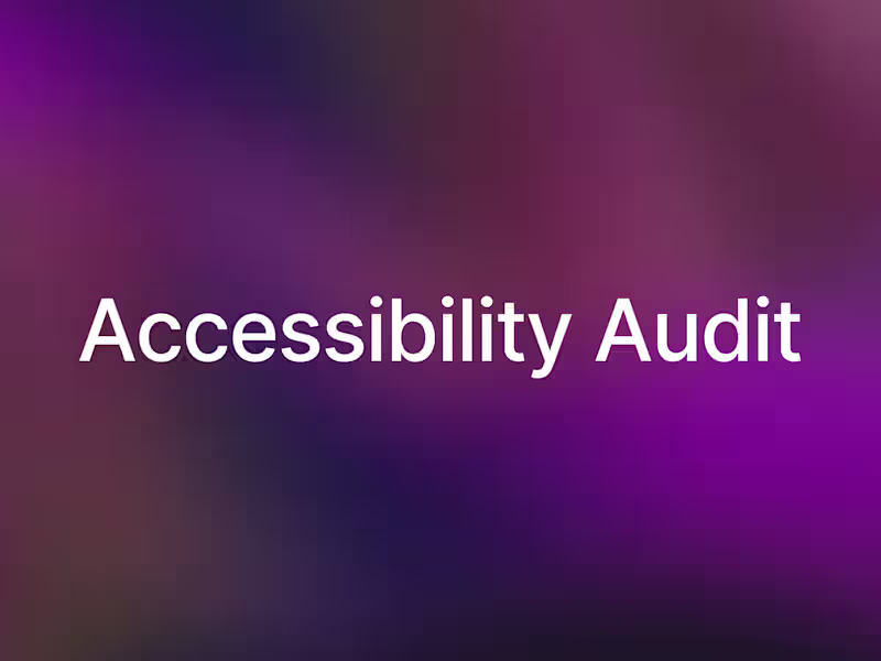 Cover image for Section 508 Trusted Tester Accessibility Audit