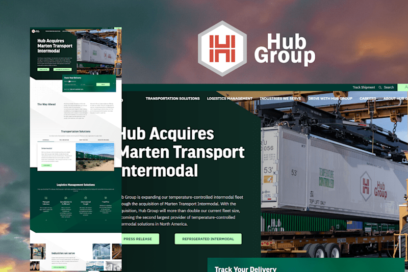 Cover image for Hub Group Website Relaunch