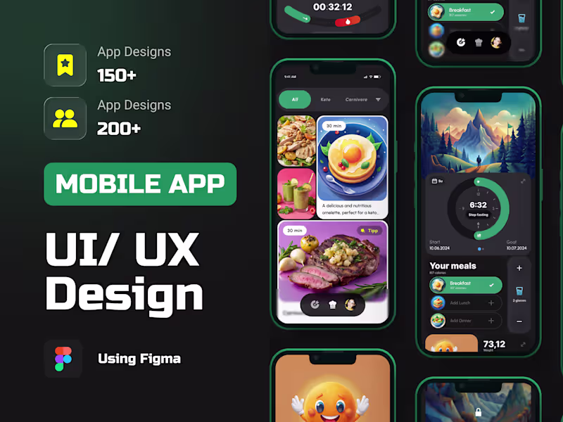 Cover image for design mobile app UI UX in figma