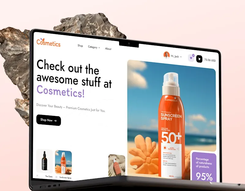 Cover image for Cosmetics E-commerce shop