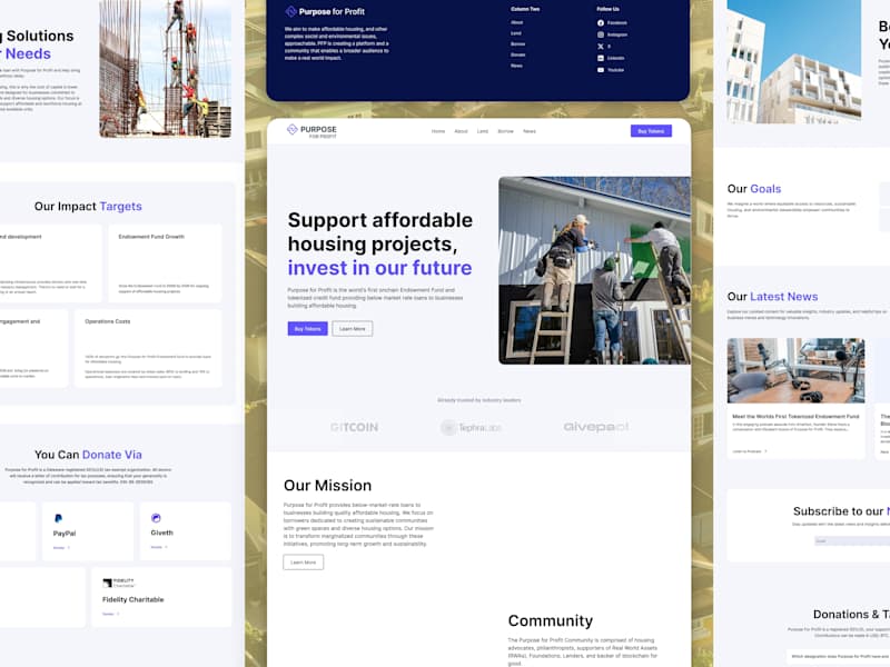 Cover image for Purpose for Profit: 20-Hour Website Redesign