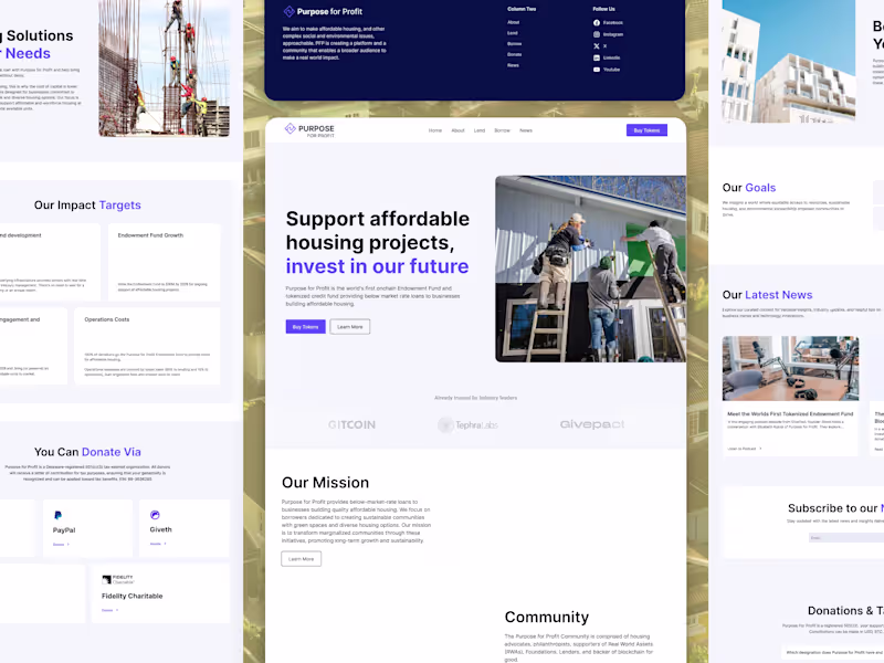 Cover image for Purpose for Profit: 20-Hour Website Redesign