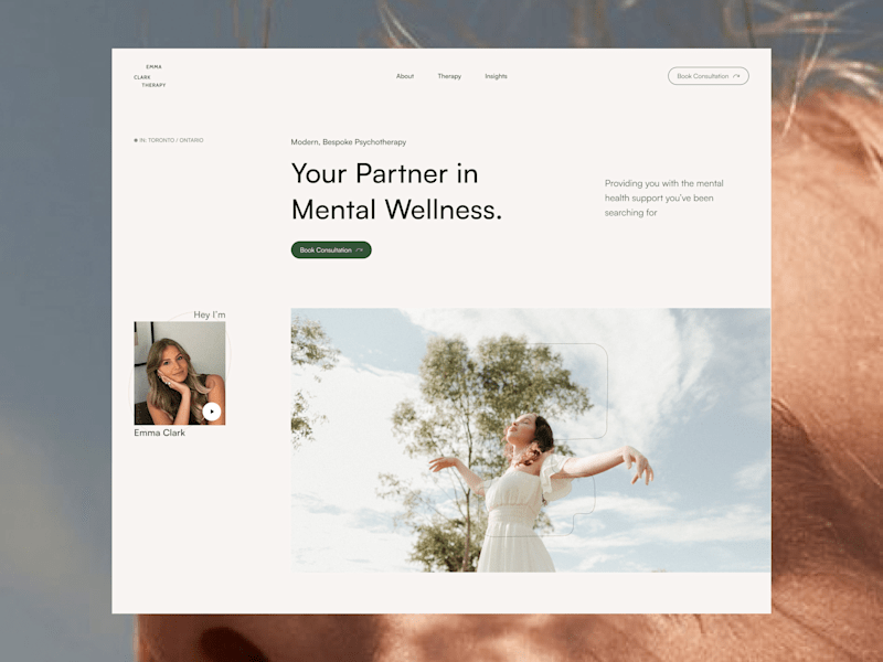 Cover image for Emma Clarks Website Redesign in Framer