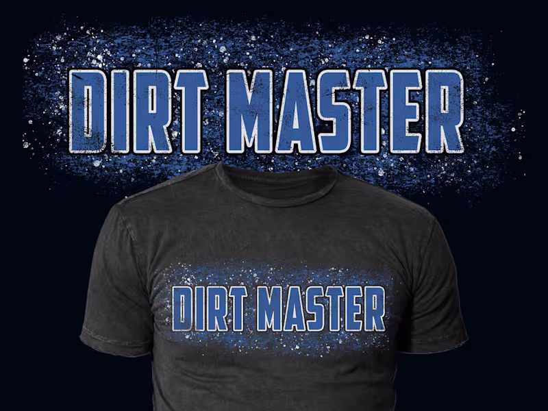 Cover image for Dirt Master Grunge Tee Design