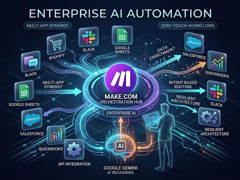 Cover image for Enterprise AI Automation | Make.com Orchestration
