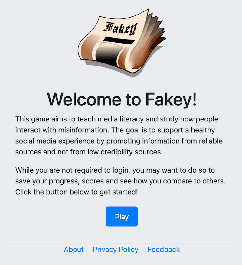Cover image for Fakey - Media Literacy App