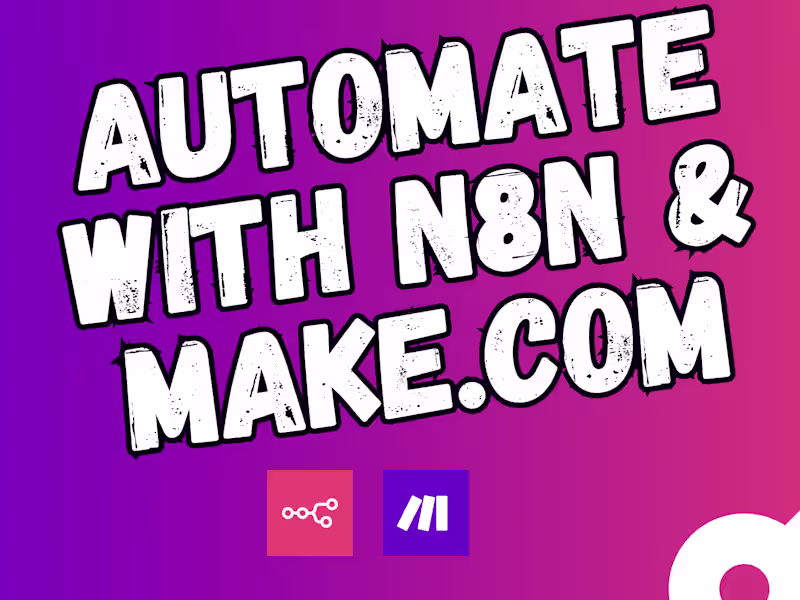 Cover image for Build custom workflows on n8n and on make for automation