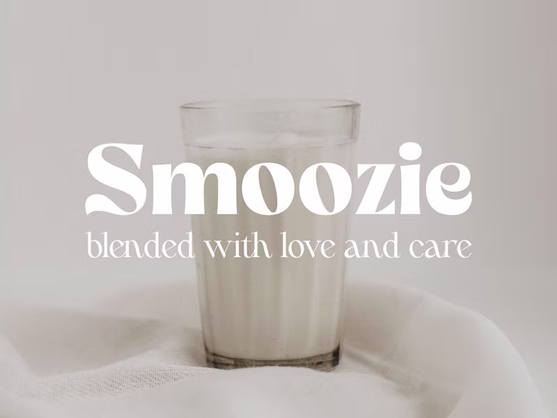 Cover image for Smoozie - Brand identity