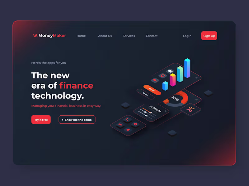 Cover image for Landing Page UI design of websites